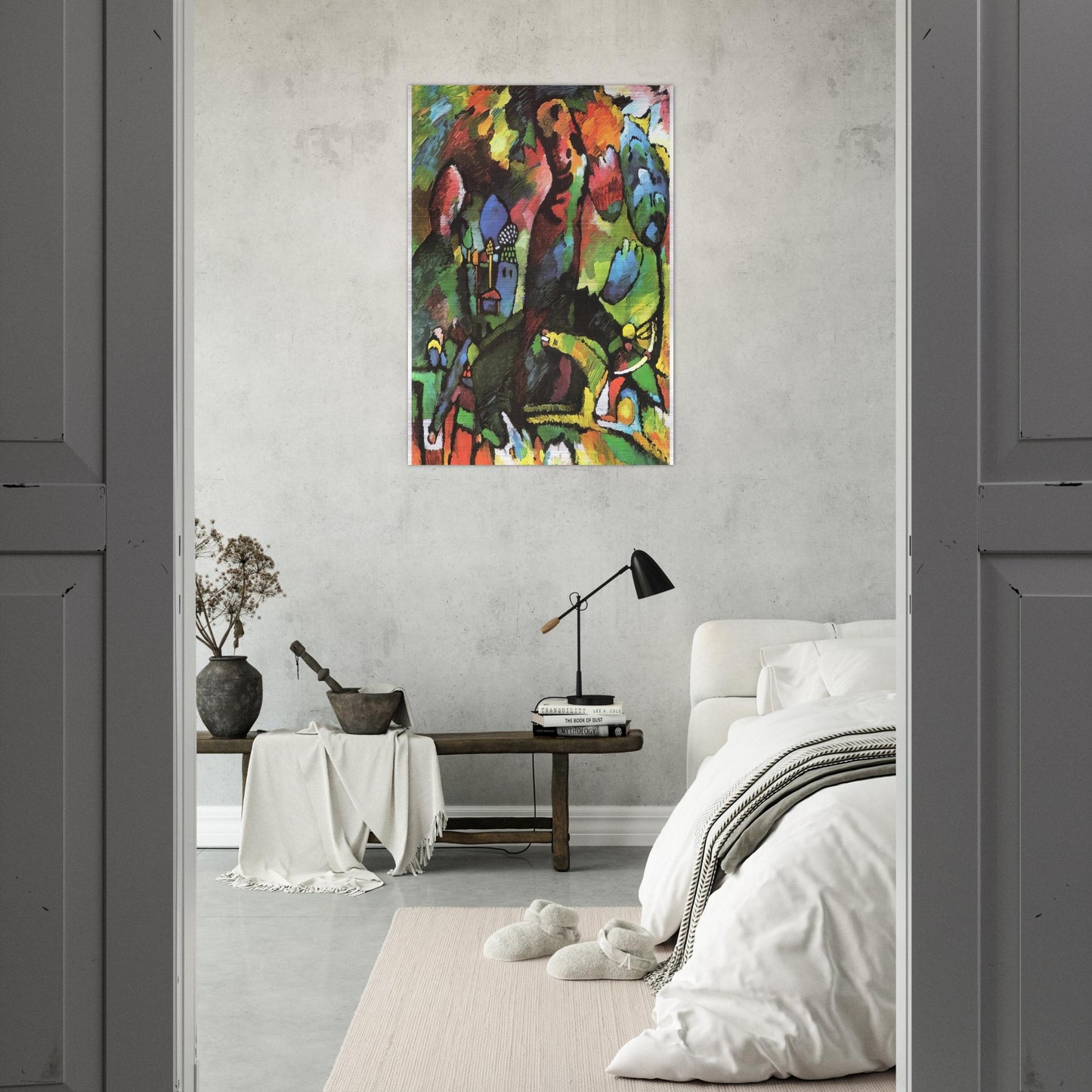 PICTURE WITH ARCHER 1909 - Wassily Kandinsky Brushed Aluminum Print - 70x100 cm / 28x40 inches | Wassily Kandinsky Aluminum Print | Wassily Kandinsky Prints