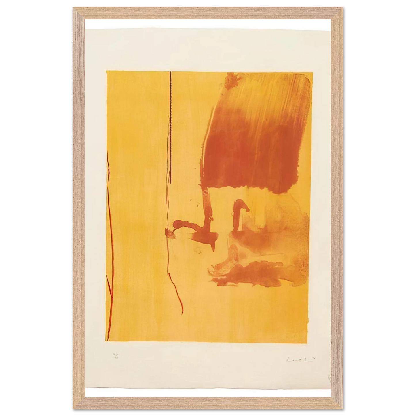 Helen Frankenthaler - Harvest - 1976 Wall art - 30x40 cm / 12x16 inches - Premium Wooden Framed Poster With Fine Art Paper-canvas - White frame