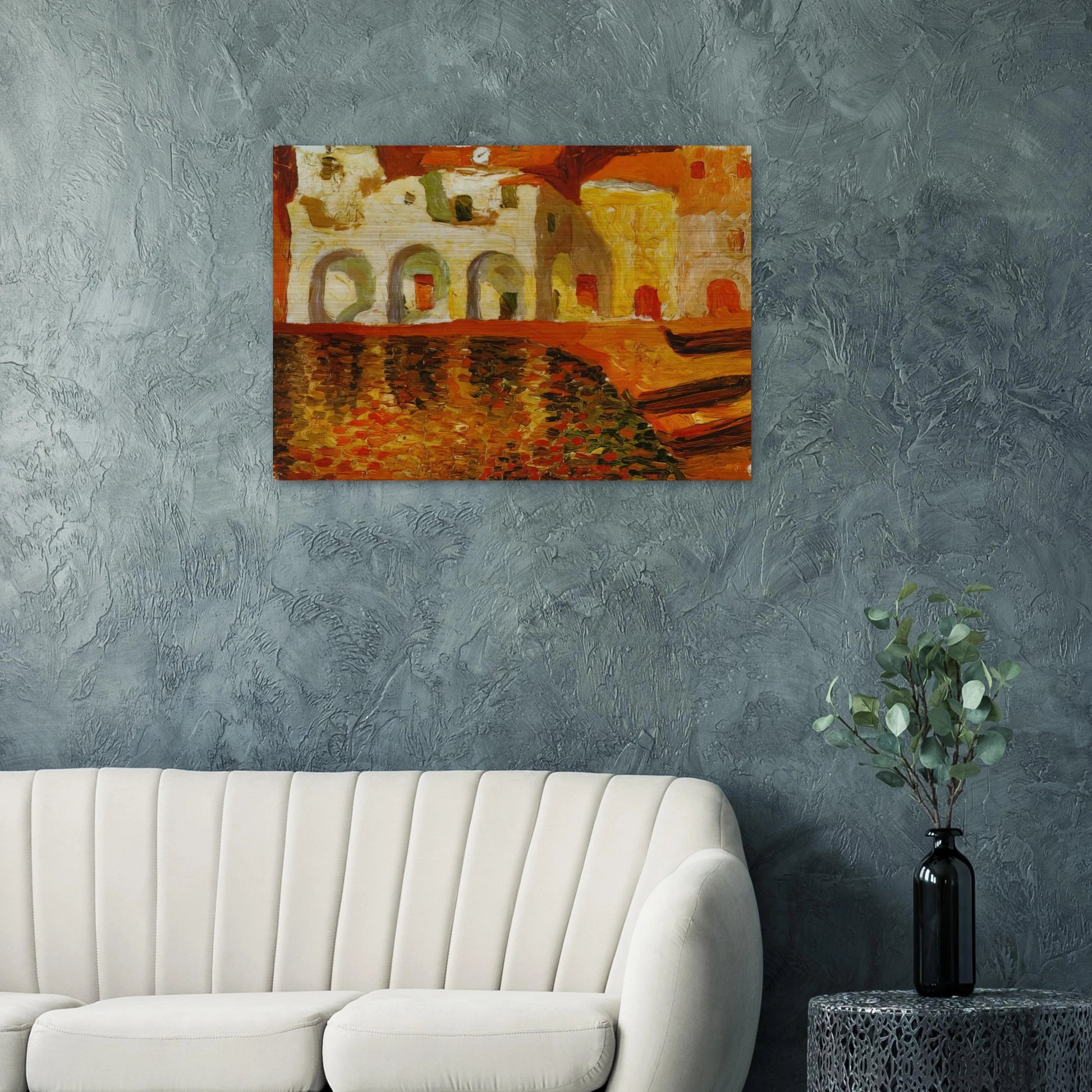 PORTDOGUE 1919 - Salvador Dali Brushed Aluminum Print - 70x100 cm / 28x40 inches | Salvador Dali Aluminum Print | Salvador Dali Prints