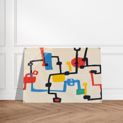 Oil Fields - Etel Adnan Acrylic Print - 70x100 cm / 28x40″ inches