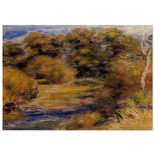 The Clearing - Pierre-Auguste Renoir Brushed Aluminum Print - 70x100 cm / 28x40 inches | Pierre-Auguste Renoir Aluminum Print | Pierre-Auguste Renoir Prints