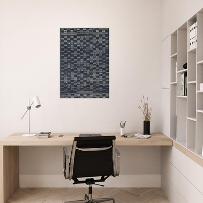 THICKLY SETTLED 1957 - Anni Albers Brushed Aluminum Print - 70x100 cm / 28x40 inches | Anni Albers Aluminum Print | Anni Albers Prints