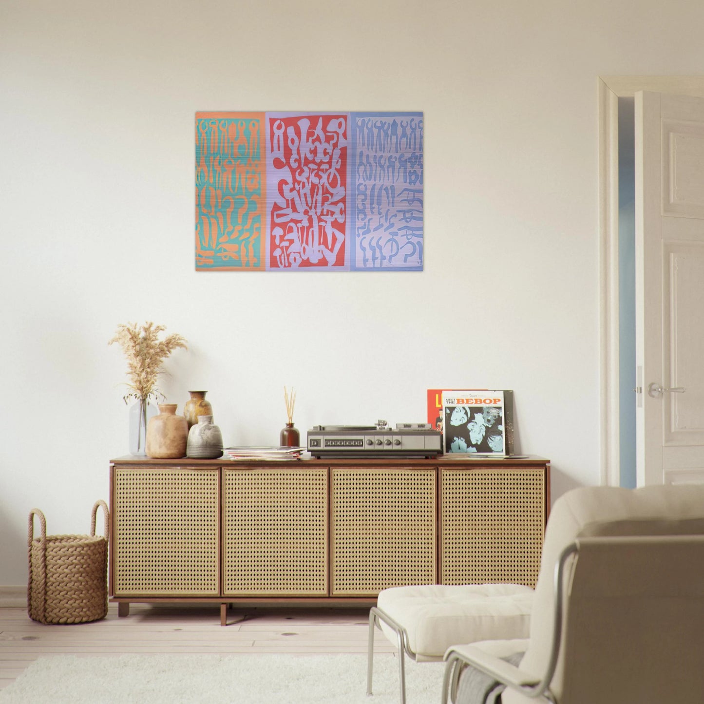Settori - 1962 - Carla Accardi Brushed Aluminum Print - 70x100 cm / 28x40 inches | Carla Accardi Aluminum Print | Carla Accardi Prints