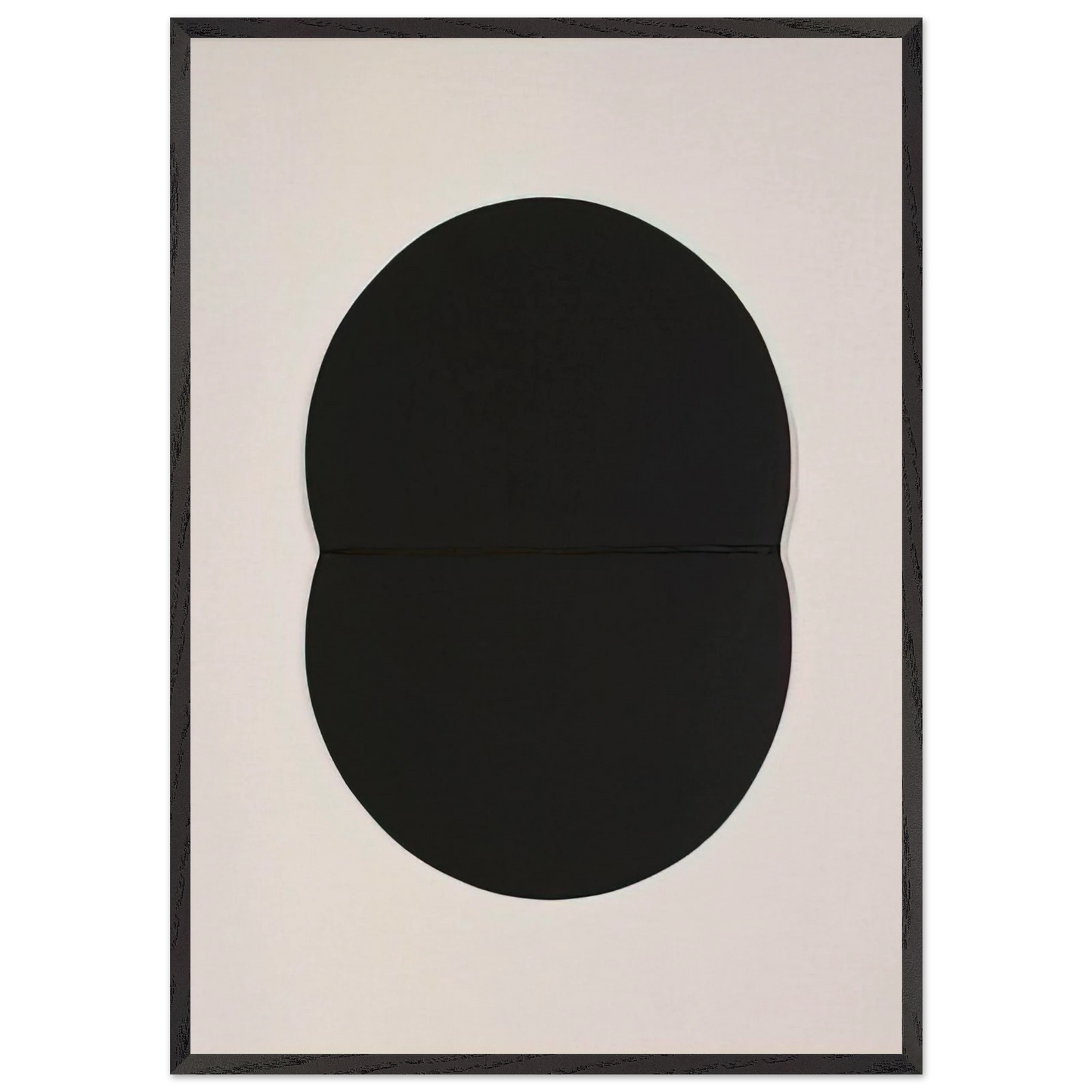 Study for White Plaque Bridge Arch and Reflection - Ellsworth Kelly 70x100 cm / 28x40 inches Framed Art Print – Black Wooden Frame