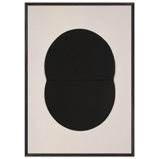 Study for White Plaque Bridge Arch and Reflection - Ellsworth Kelly 70x100 cm / 28x40 inches Framed Art Print – Black Wooden Frame