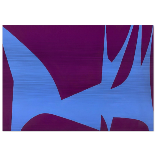 Magical Space Forms - 1951 - Lorser Feitelson Brushed Aluminum Print - 70x100 cm / 28x40 inches | Lorser Feitelson Aluminum Print | Lorser Feitelson Prints