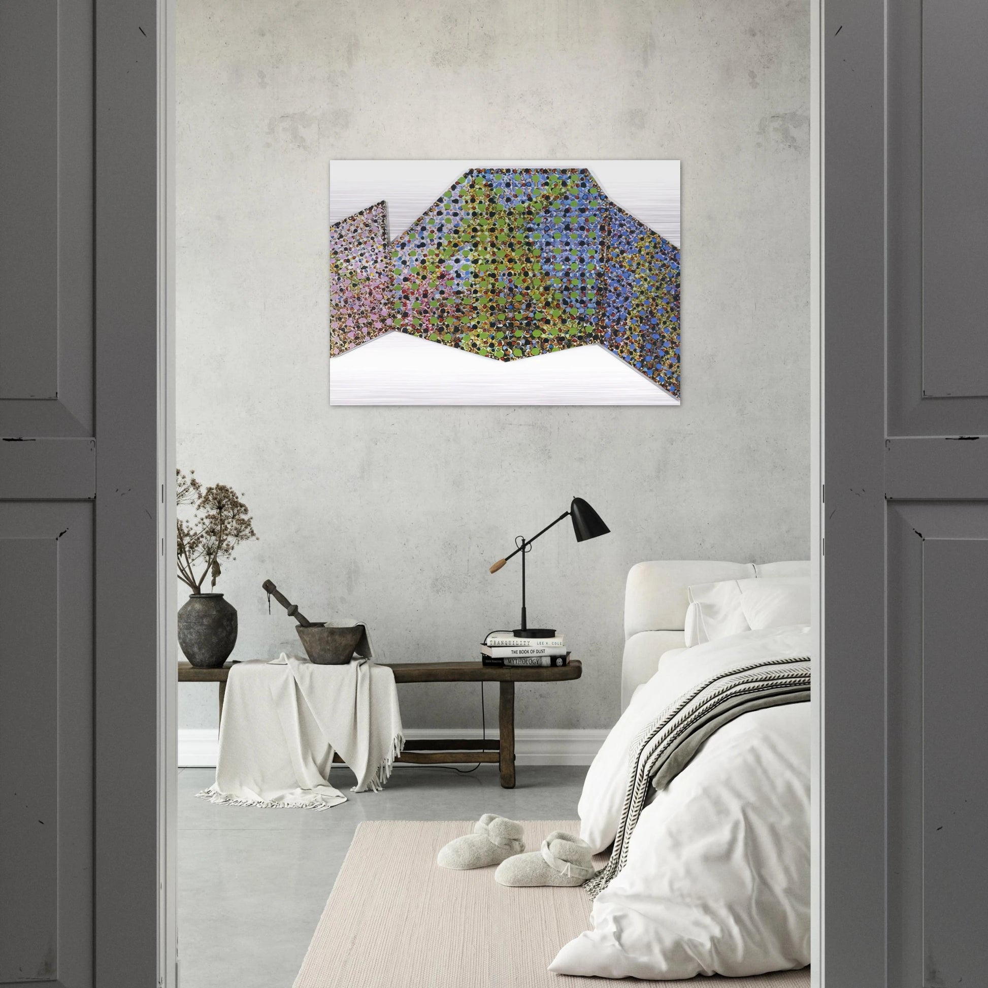 Mirror - 2002 - Jennifer Bartlett Brushed Aluminum Print - 70x100 cm / 28x40 inches | Jennifer Bartlett Aluminum Print | Jennifer Bartlett Prints