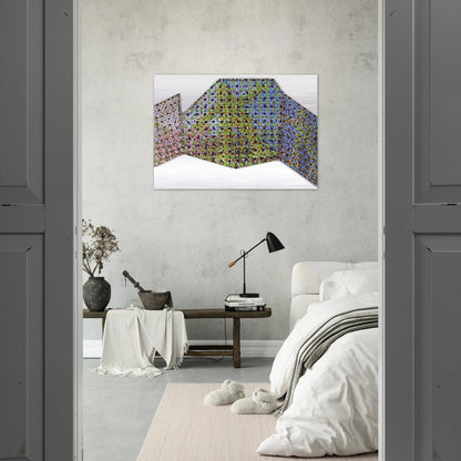 Mirror - 2002 - Jennifer Bartlett Brushed Aluminum Print - 70x100 cm / 28x40 inches | Jennifer Bartlett Aluminum Print | Jennifer Bartlett Prints
