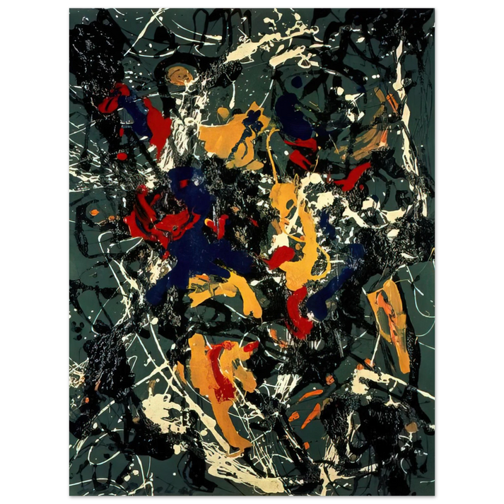 Jackson Pollock - NUMBER 3 1948  75x100 cm / 30x40inches Fine Art Poster