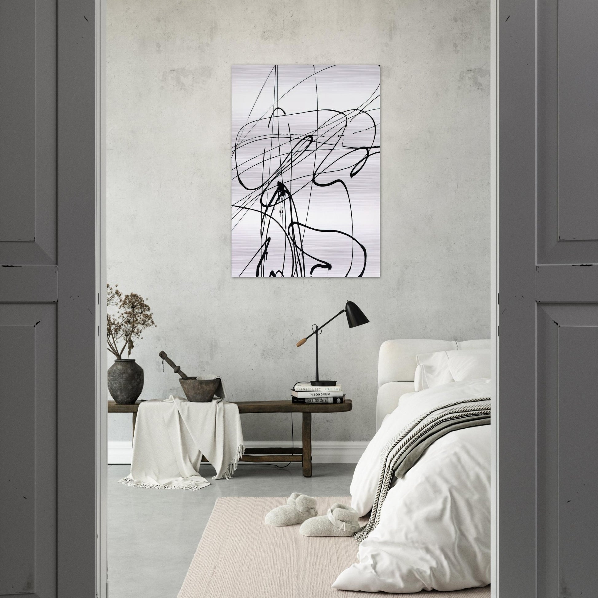 Untitled T1989-A3 - 1989 - Hans Hartung Brushed Aluminum Print - 70x100 cm / 28x40 inches | Hans Hartung Aluminum Print | Hans Hartung Prints