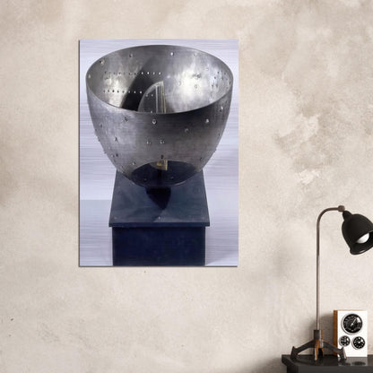 Untitled - 1967 - Gyula Kosice Brushed Aluminum Print - 70x100 cm / 28x40 inches | Gyula Kosice Aluminum Print | Gyula Kosice Prints