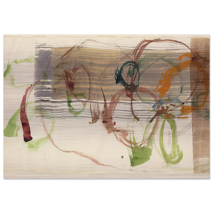 New River Watercolor, Series I, No. 3 - 1988 - John Cage Brushed Aluminum Print - 70x100 cm / 28x40 inches | John Cage Aluminum Print | John Cage Prints
