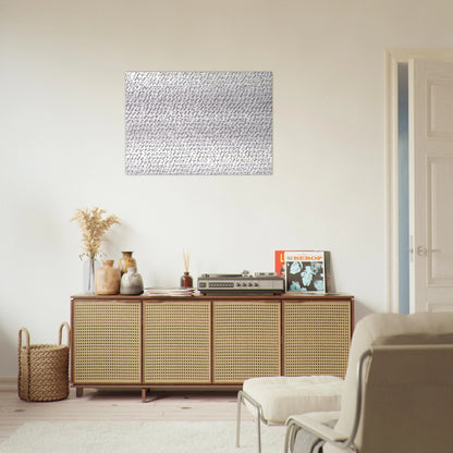 19651 - ∞, Detail - Conceptual Art - Roman Opalka Brushed Aluminum Print - 70x100 cm / 28x40 inches | Roman Opalka Aluminum Print | Roman Opalka Prints