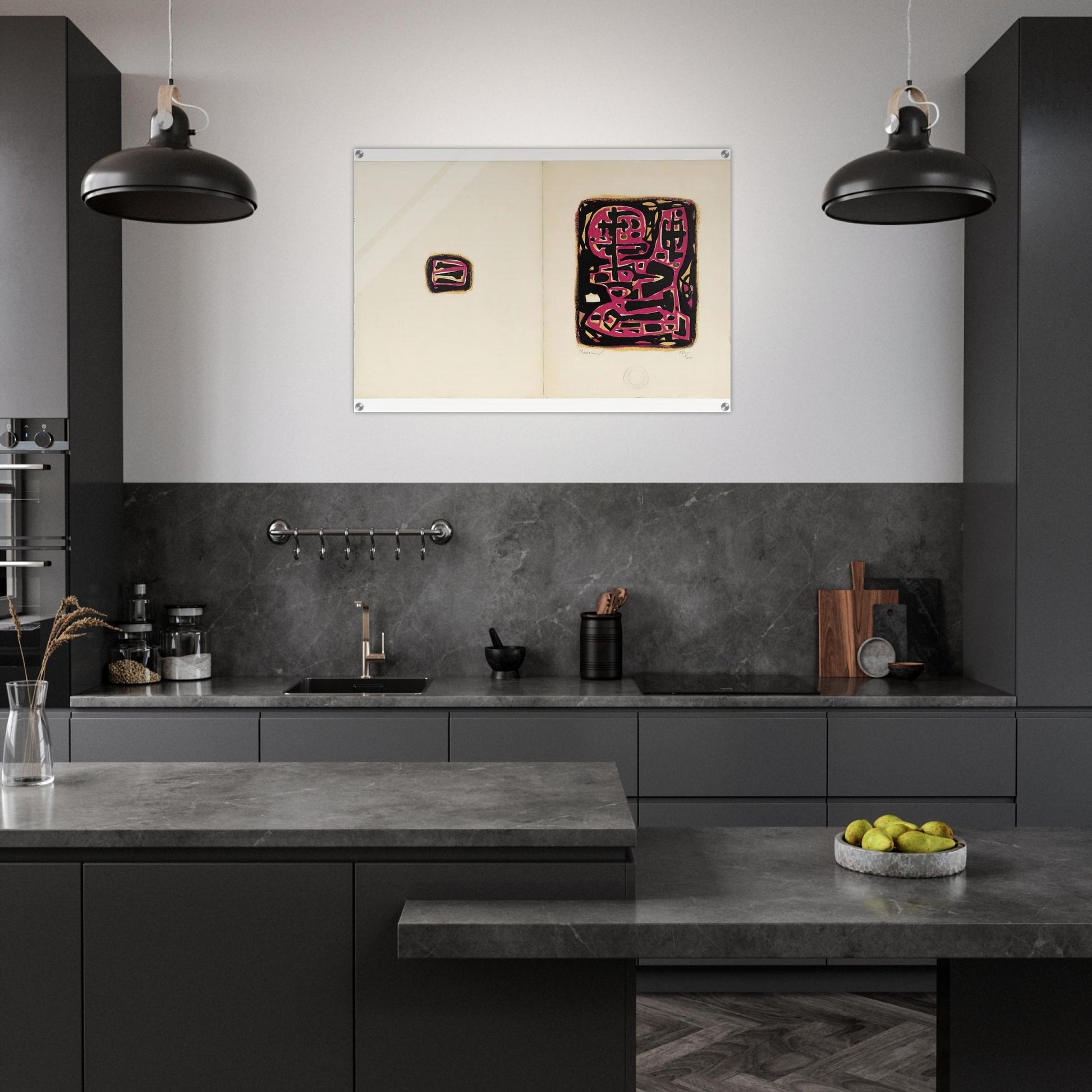 Untitled - 1952 - Alfred Manessier Acrylic Print - 70x100 cm / 28x40″ inches | Alfred Manessier Wall Art | Alfred Manessier Prints