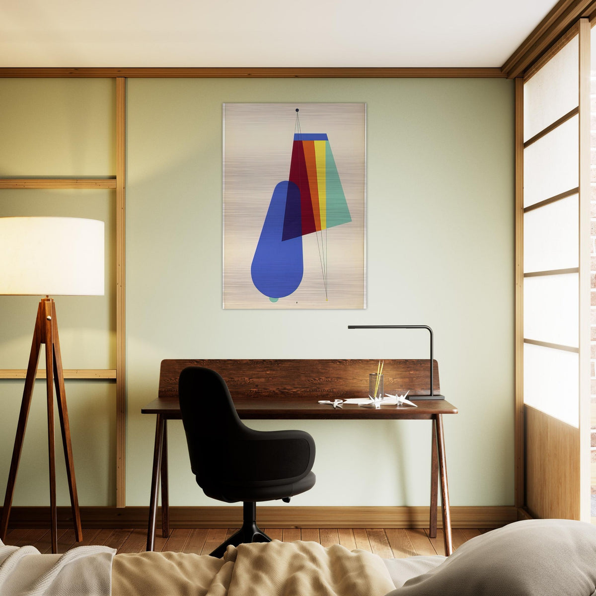 LONG DISTANCE FROM THE PORTFOLIO REVOLVING DOORS 1926 - Man Ray Brushed Aluminum Print - 70x100 cm / 28x40 inches | Man Ray Aluminum Print | Man Ray Prints