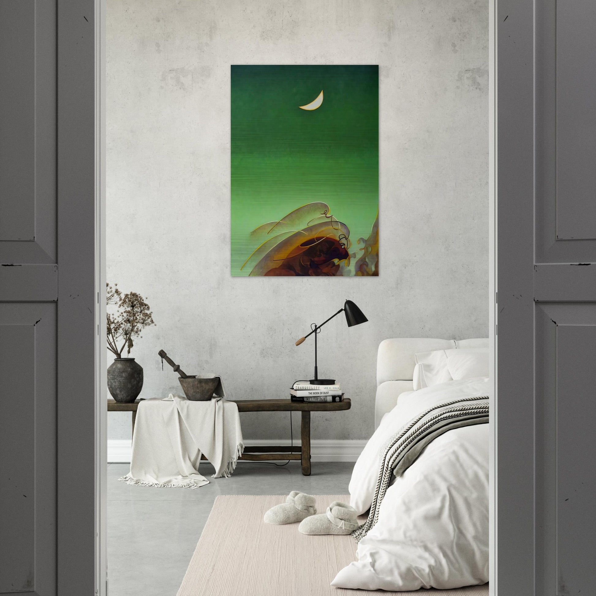 Spring Moon - 1942 - Agnes Lawrence Pelton Brushed Aluminum Print - 70x100 cm / 28x40 inches | Agnes Lawrence Pelton Aluminum Print | Agnes Lawrence Pelton Prints