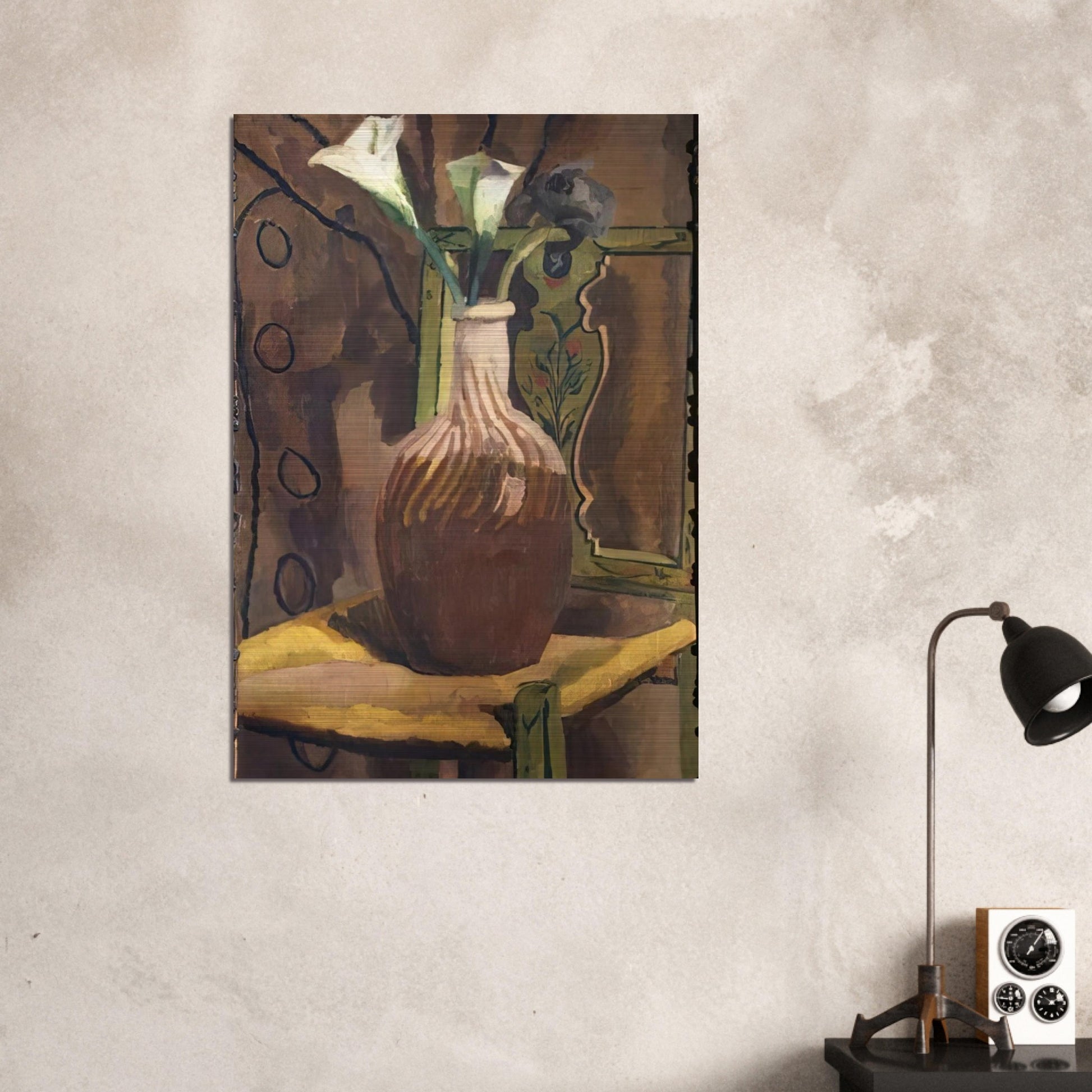 ARUM LILIES 1919 - Vanessa Bell Brushed Aluminum Print - 70x100 cm / 28x40 inches | Vanessa Bell Aluminum Print | Vanessa Bell Prints