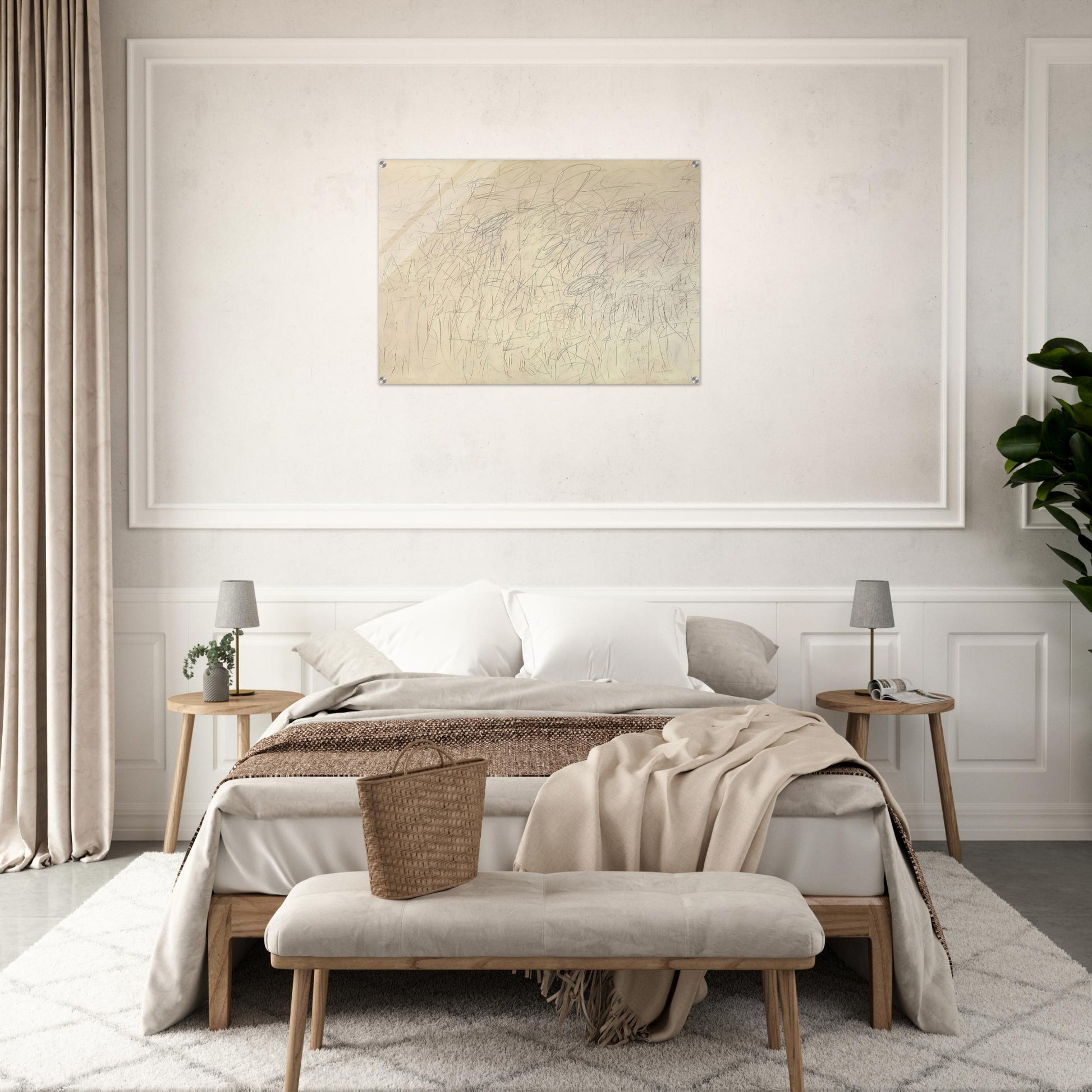 Academy - Cy Twombly Acrylic Print - 70x100 cm / 28x40″ inches