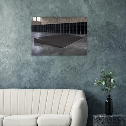 Untitled Eight Inches - 1968 - Donald Judd Brushed Aluminum Print - 70x100 cm / 28x40 inches | Donald Judd Aluminum Print | Donald Judd Prints