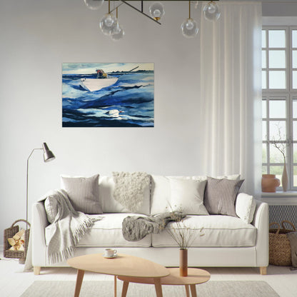 THE LOBSTERMAN - Andrew Wyeth Brushed Aluminum Print - 70x100 cm / 28x40 inches | Andrew Wyeth Aluminum Print | Andrew Wyeth Prints