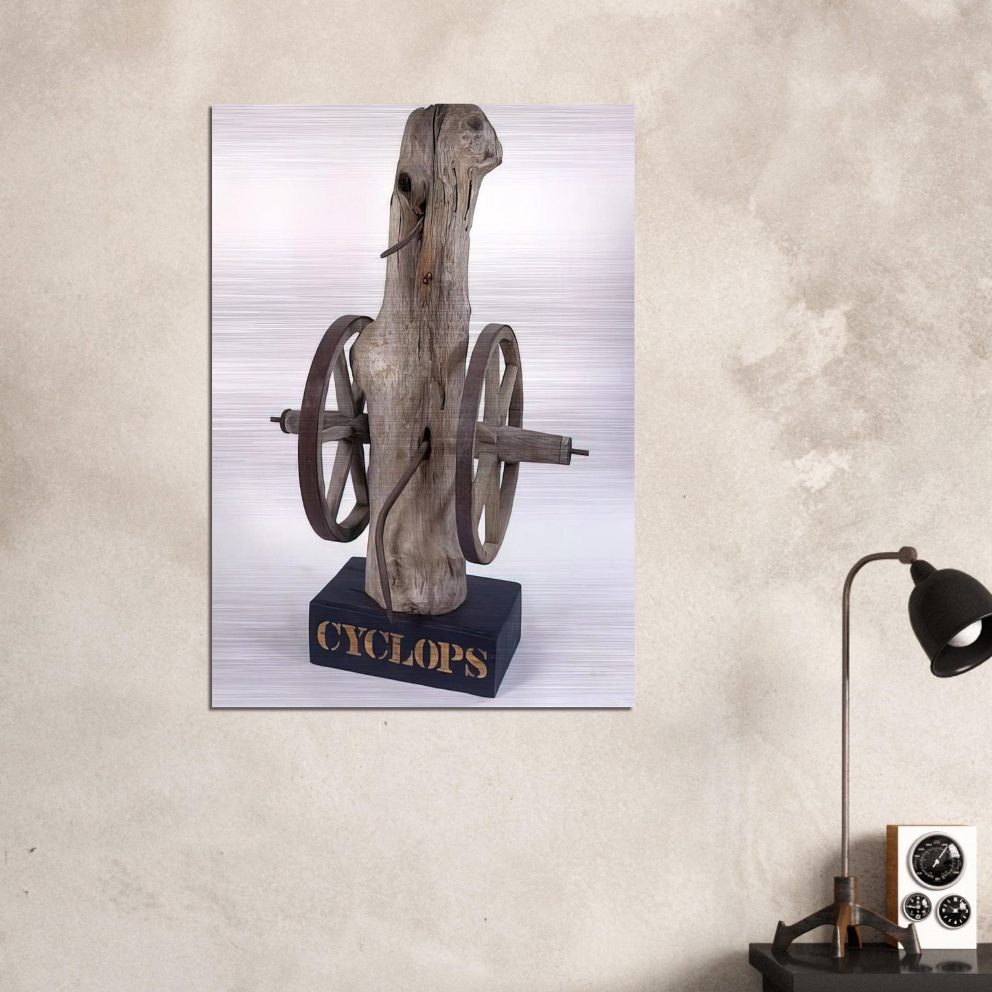 Cyclops - Robert Indiana Brushed Aluminum Print - 70x100 cm / 28x40 inches | Robert Indiana Aluminum Print | Robert Indiana Prints