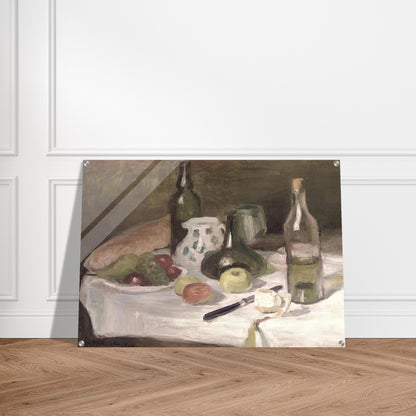 STILL LIFE WITH FRUIT AND BOTTLES 1896 - Henri Matisse Acrylic Print - 70x100 cm / 28x40″ inches | Henri Matisse Wall Art | Henri Matisse Prints