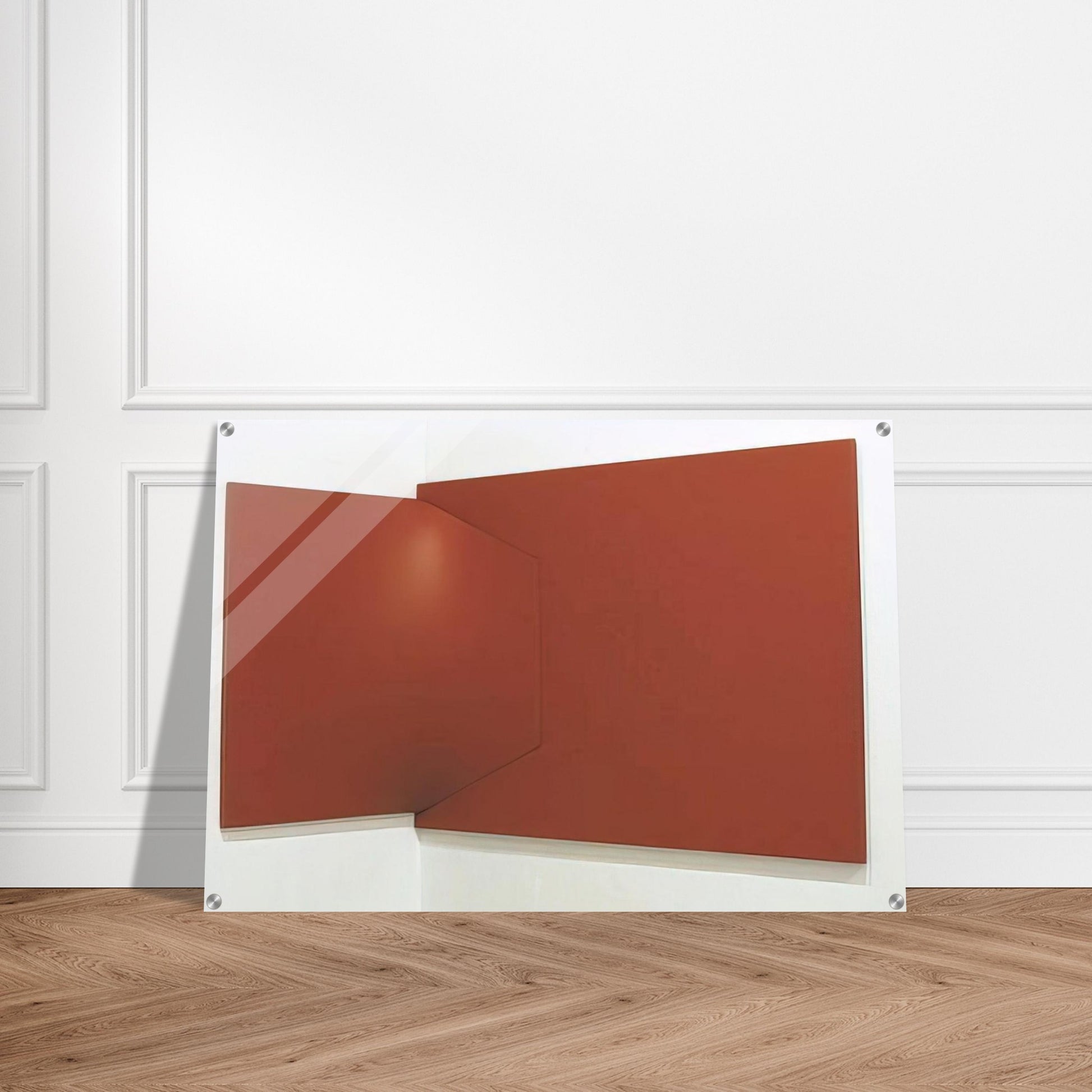 Dittico rosso - 1966 - Enrico Castellani Acrylic Print - 70x100 cm / 28x40″ inches