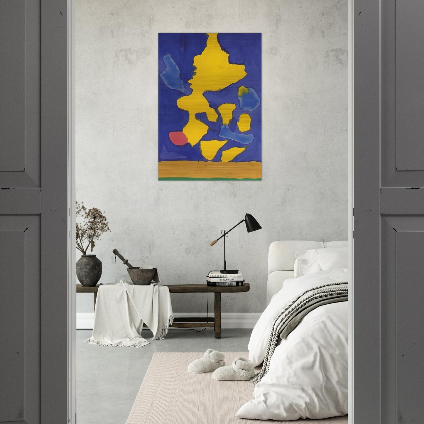 Saturn Revisited - 1964 - Helen Frankenthaler Brushed Aluminum Print - 70x100 cm / 28x40 inches | Helen Frankenthaler Aluminum Print | Helen Frankenthaler Prints
