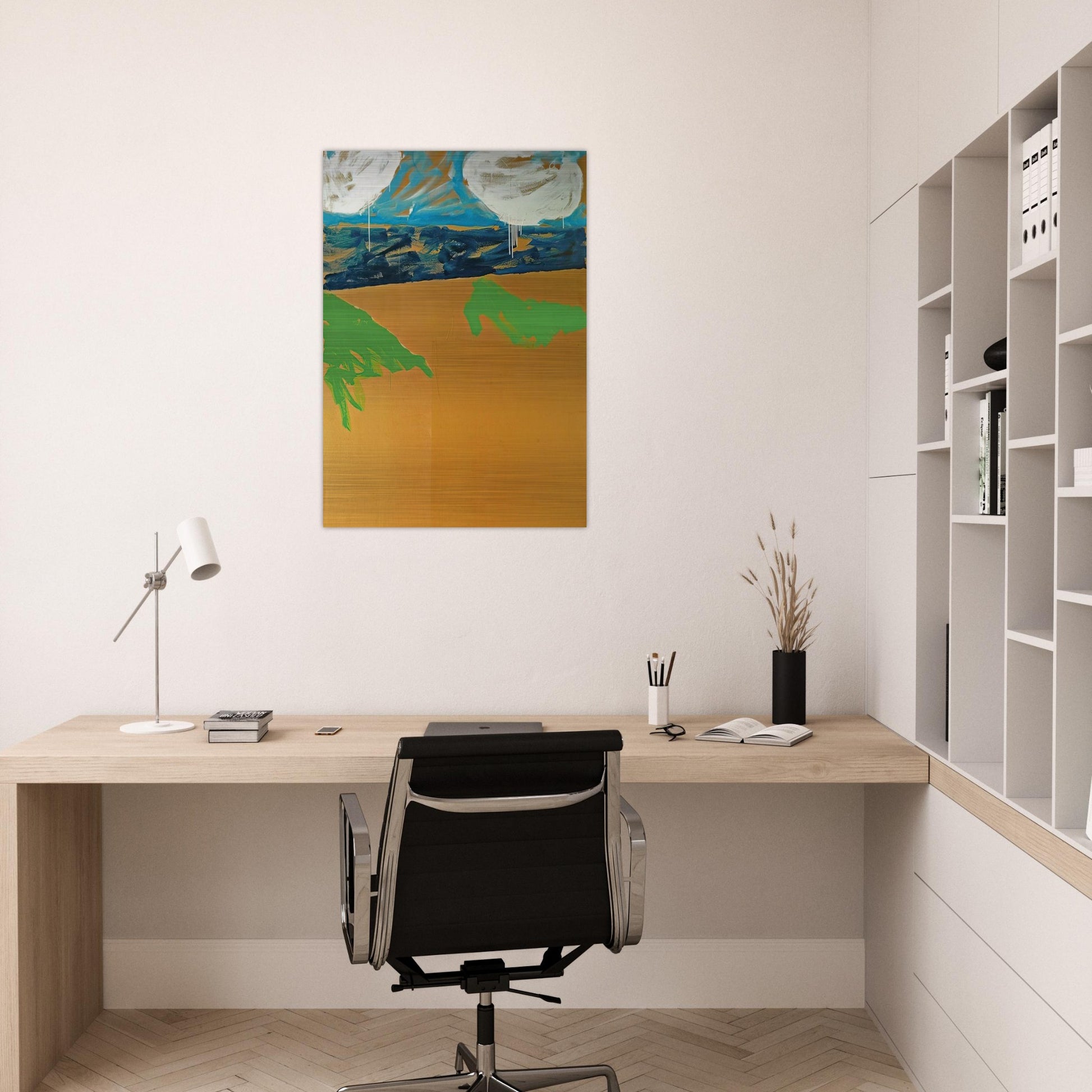 Paesaggio anemico - 1973 - Mario Schifano Brushed Aluminum Print - 70x100 cm / 28x40 inches | Mario Schifano Aluminum Print | Mario Schifano Prints