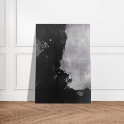 Untitled Black Painting - 1950 - Edward Corbett Brushed Aluminum Print - 70x100 cm / 28x40 inches | Edward Corbett Aluminum Print | Edward Corbett Prints