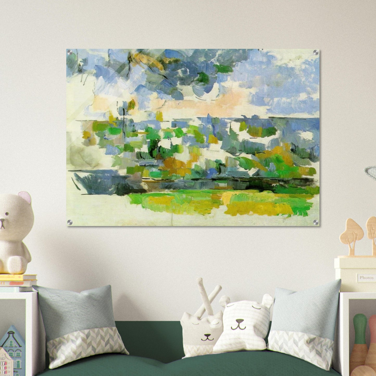 The Garden at Les Lauves - Paul Cézanne Acrylic Print - 70x100 cm / 28x40″ inches