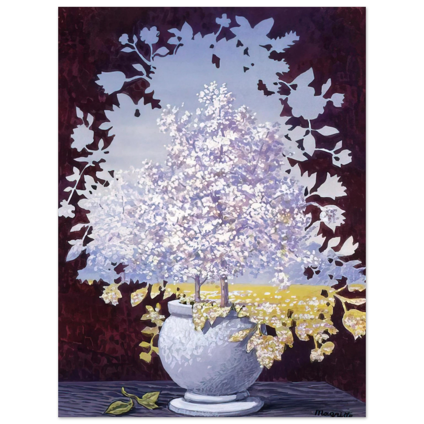 Rene Magritte - THE FLASH 1959  75x100 cm / 30x40inches Fine Art Poster