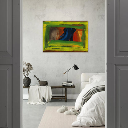 Night and Day - 1999 - Howard Hodgkin Brushed Aluminum Print - 70x100 cm / 28x40 inches | Howard Hodgkin Aluminum Print | Howard Hodgkin Prints
