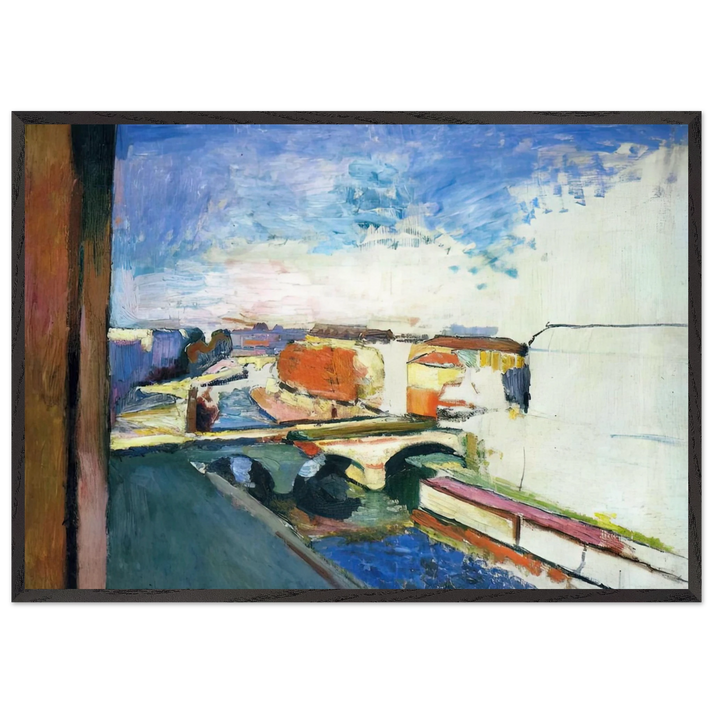 PONT SAINT MICHEL IN PARIS - Henri Matisse 70x100 cm / 28x40 inches Framed Art Print – Black Wooden Frame