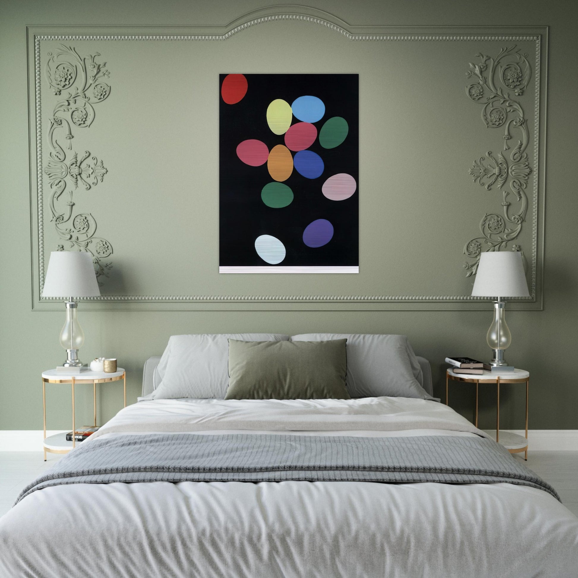 Eggs - Andy Warhol Brushed Aluminum Print - 70x100 cm / 28x40 inches | Andy Warhol Aluminum Print | Andy Warhol Prints