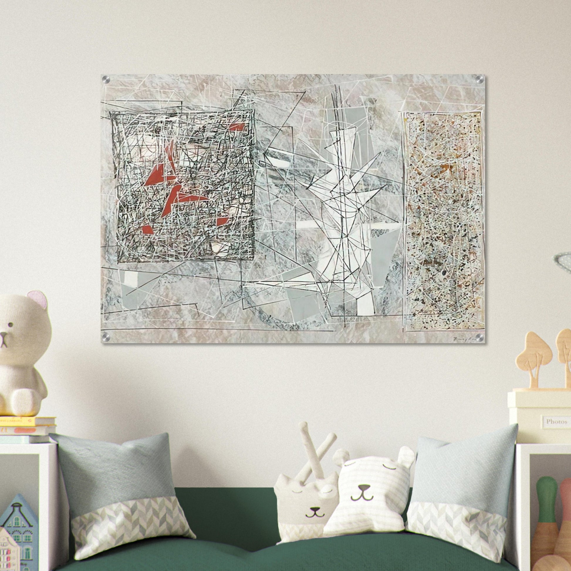 White Space - 1951 - Jimmy Ernst Acrylic Print - 70x100 cm / 28x40″ inches | Jimmy Ernst Wall Art | Jimmy Ernst Prints