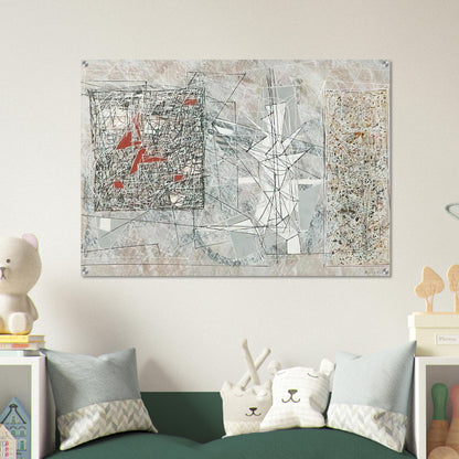 White Space - 1951 - Jimmy Ernst Acrylic Print - 70x100 cm / 28x40″ inches | Jimmy Ernst Wall Art | Jimmy Ernst Prints