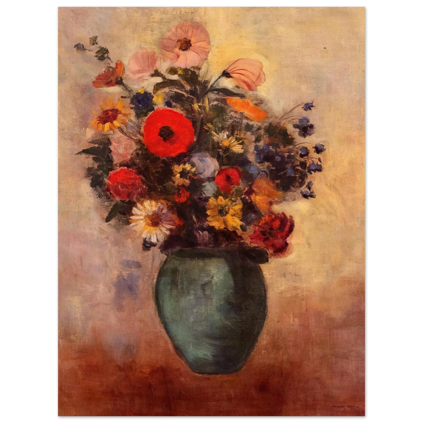 Odilon Redon - VASE OF FLOWERS 3  75x100 cm / 30x40inches Fine Art Poster