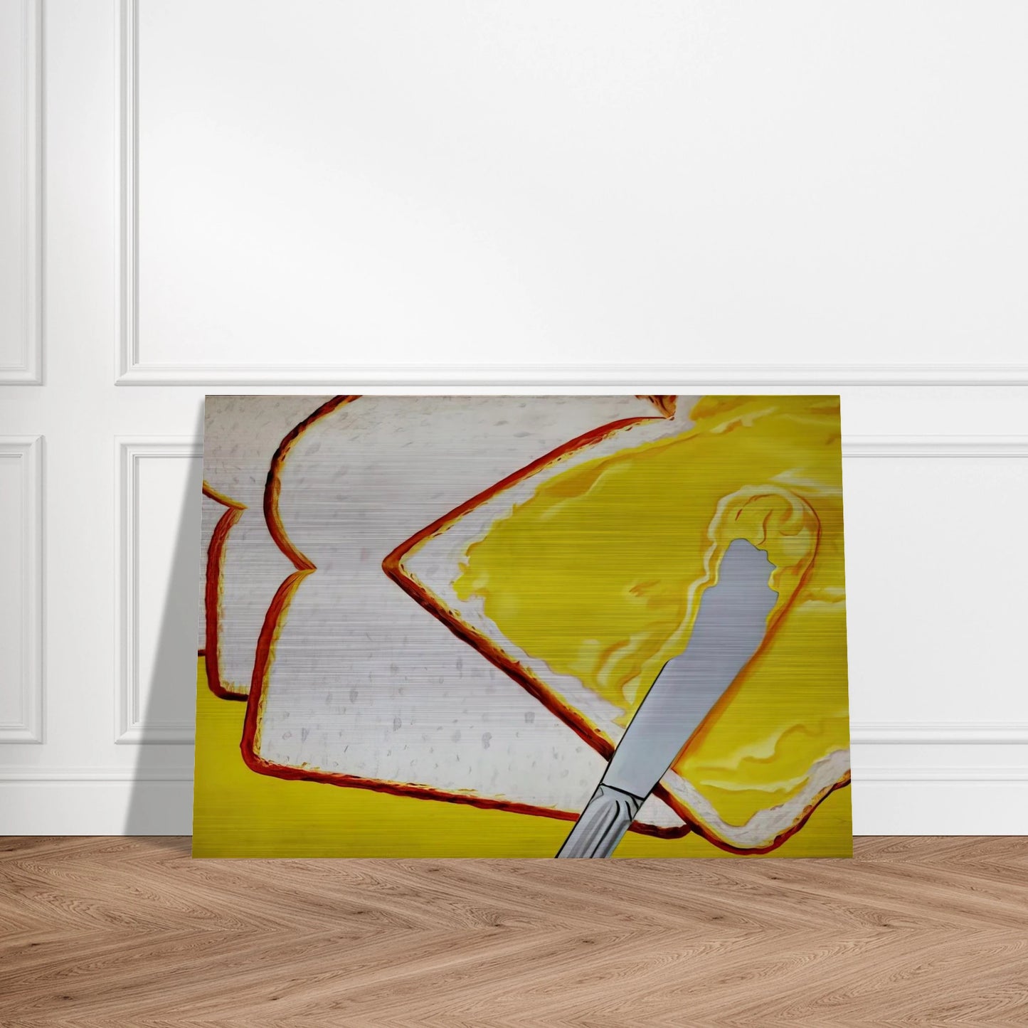 White Bread - James Rosenquist Brushed Aluminum Print - 70x100 cm / 28x40 inches | James Rosenquist Aluminum Print | James Rosenquist Prints