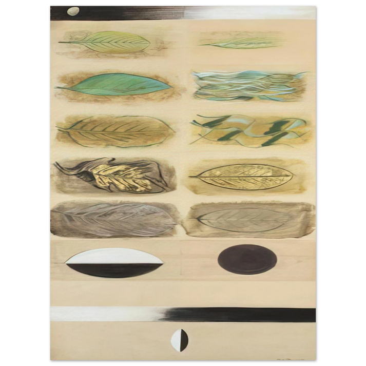 Morris Graves - Life Cycle of a Leaf - Expressionism  75x100 cm / 30x40inches Fine Art Poster