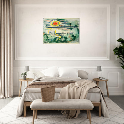 Sunset - 1922 - John Marin Acrylic Print - 70x100 cm / 28x40″ inches | John Marin Wall Art | John Marin Prints
