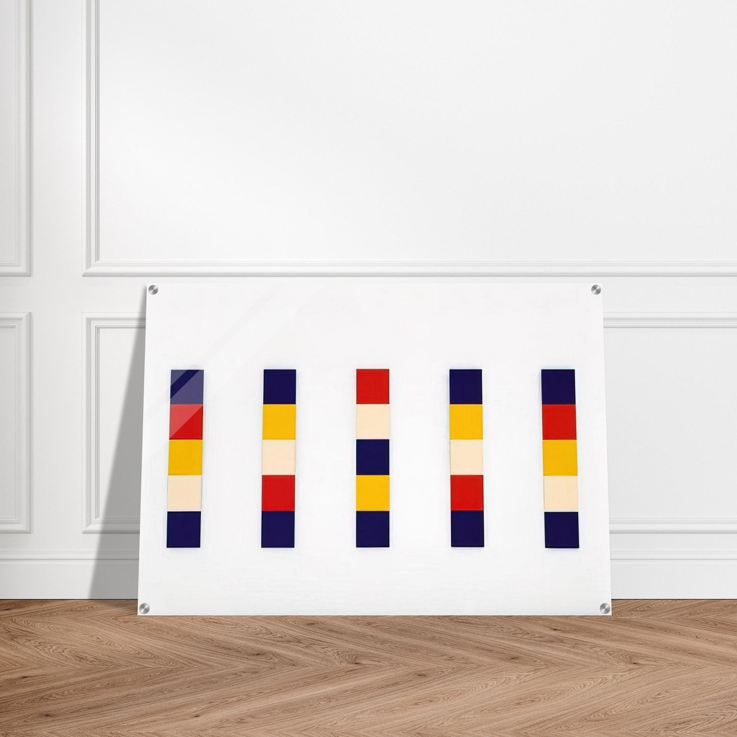 Red Yellow Blue White - Ellsworth Kelly Acrylic Print - 70x100 cm / 28x40″ inches