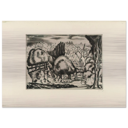 LANDSCAPE 1907 2 - Andre Derain Brushed Aluminum Print - 70x100 cm / 28x40 inches | Andre Derain Aluminum Print | Andre Derain Prints