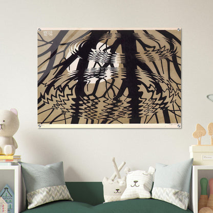 RIPPLED SURFACE COLOUR - MC Escher Acrylic Print - 70x100 cm / 28x40″ inches | Maurits Cornelis Escher Prints