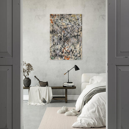 NUMBER 32 1947 - Jackson Pollock Brushed Aluminum Print - 70x100 cm / 28x40 inches | Jackson Pollock Aluminum Print | Jackson Pollock Prints
