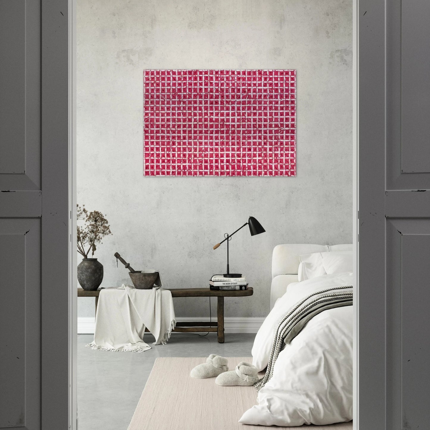 Tabula - 1976 - Simon Hantai Brushed Aluminum Print - 70x100 cm / 28x40 inches | Simon Hantai Aluminum Print | Simon Hantai Prints