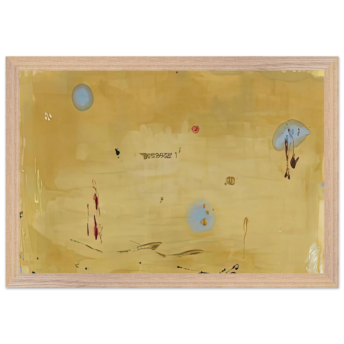 Helen Frankenthaler - Brother Angel, 1983- Wall Art - 30x40 cm / 12x16 inches - Premium Wooden Framed Poster With Fine Art Paper-canvas - White frame