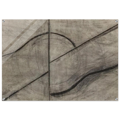 Drawing Based Upon the Breath - Allan Kaprow Acrylic Print - 70x100 cm / 28x40″ inches