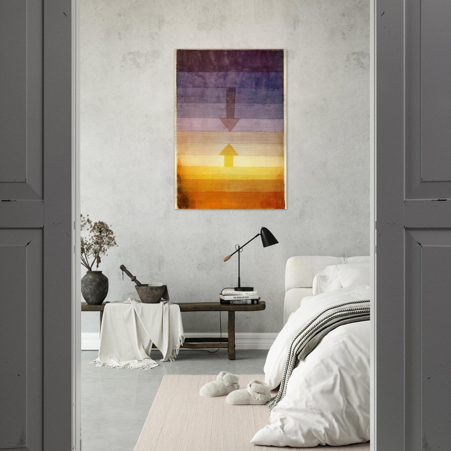SEPARATION IN THE EVENING 1922 - Paul Klee Brushed Aluminum Print - 70x100 cm / 28x40 inches | Paul Klee Aluminum Print | Paul Klee Prints
