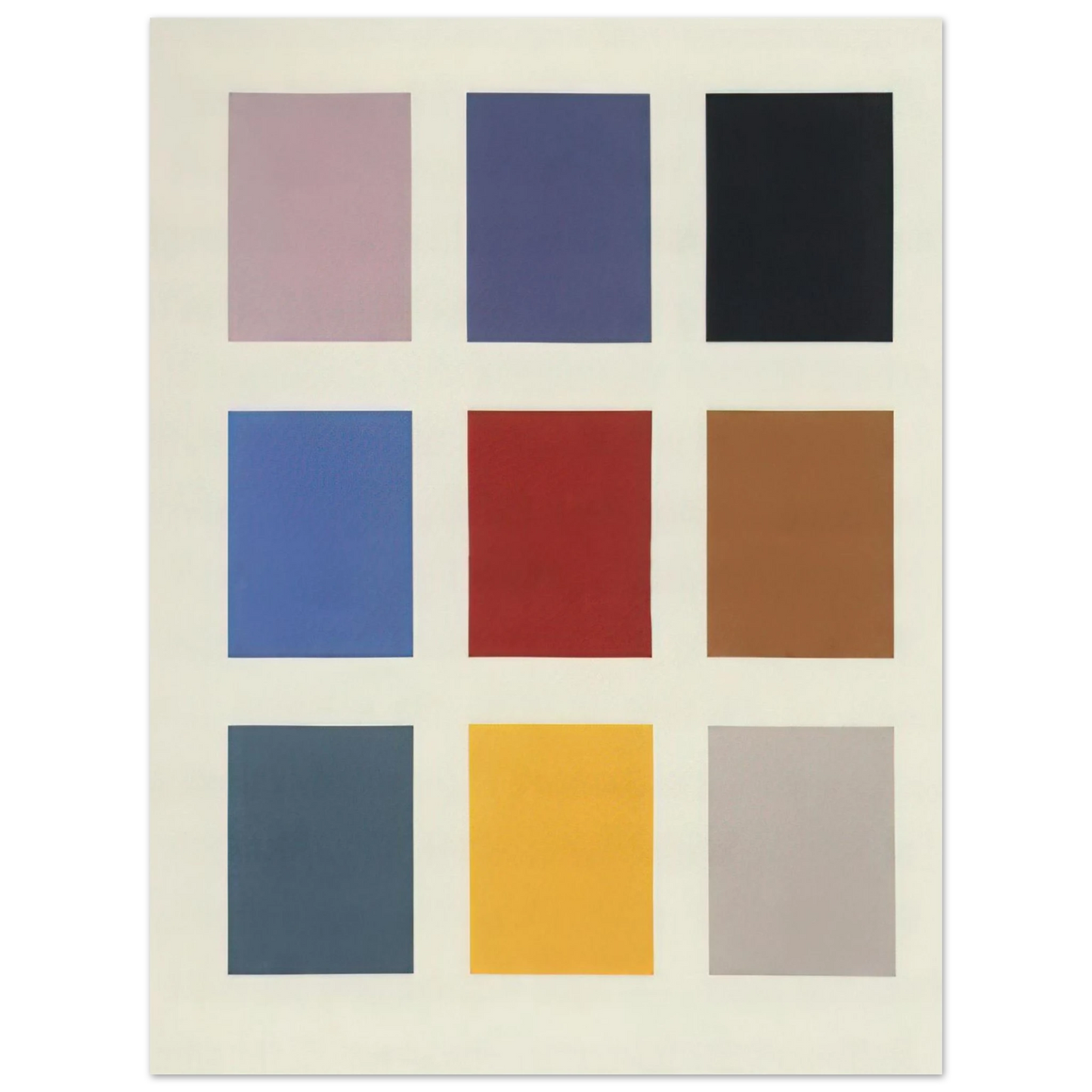 Gerhard Richter - COLOR CHART NO 139 1 1966  75x100 cm / 30x40inches Fine Art Poster